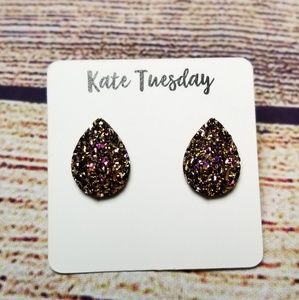 Teardrop Druzzy Earrings
